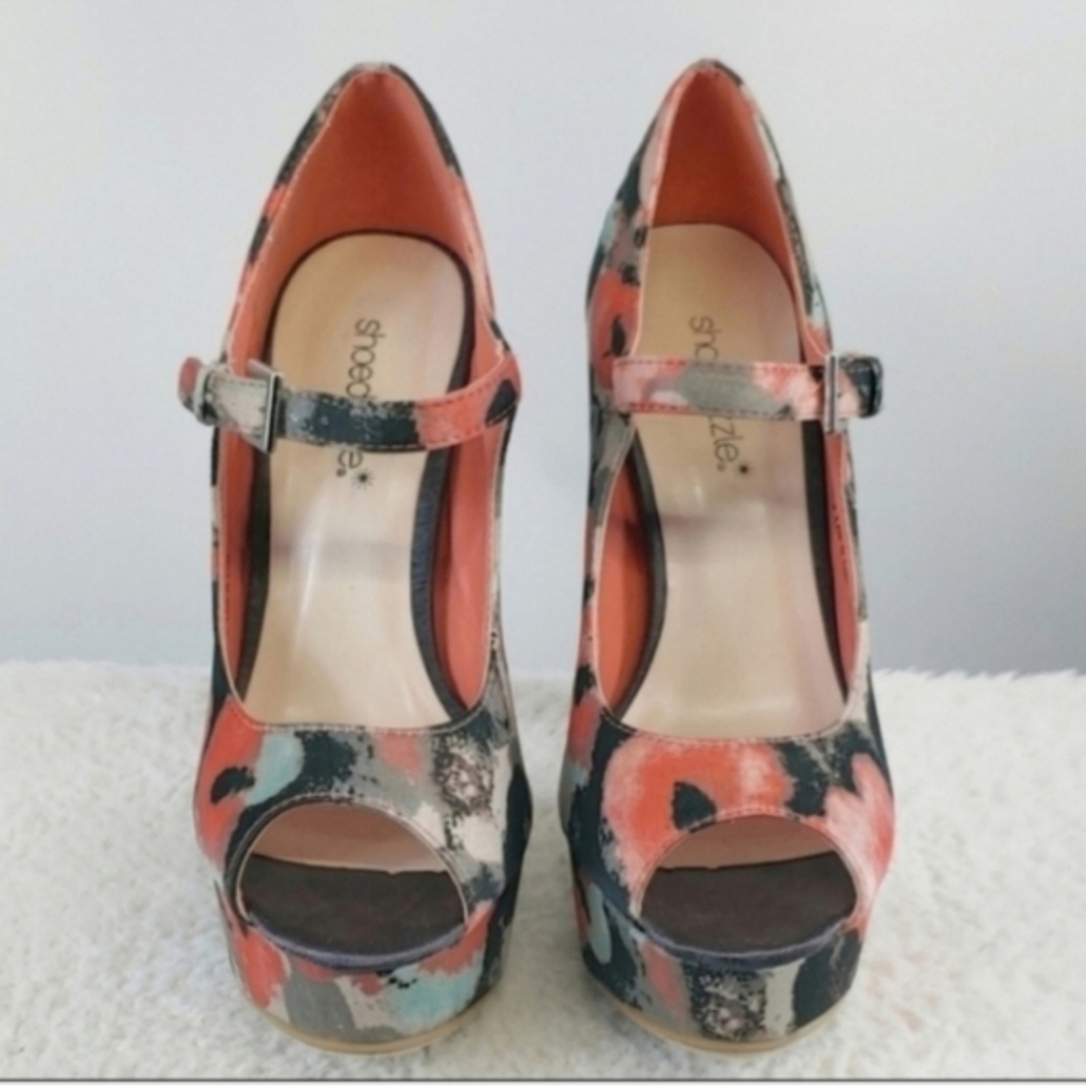 SHOE DAZZLE Natala Platform High Heels Size 7 - Picture 2 of 8
